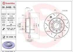 BREMBO Disc frana BREMBO 08.9488. 1S (08.9488.1S)