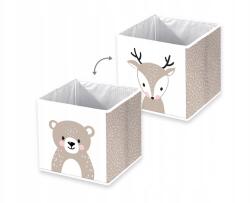  Gyerek tárolódoboz Herding "Woodland Crew" összecsukható, 30×30×30 cm (1234456)