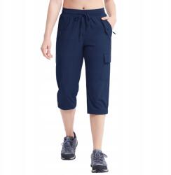  Női 3/4-es nadrág Cargo Trekking Vízálló Sport Sötétkék XXL (B0CZ3T13RV)