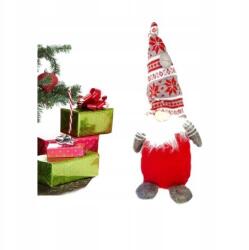  Textil Figura Mikulás Kobold Piros 45 CM Törpe Karácsonyfa (Krasnal świąteczny skrzat gnom 40 cm szary)