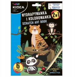 kidea Kaparós Sorsjegy Kifestő 2IN1 Állatok Kreatív Kidea Gyerekeknek (4905212629932)