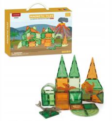  Mágneses építőkészlet Dinoszaurusz szett, 42 darabos Mágneses Csempék (CABT153)