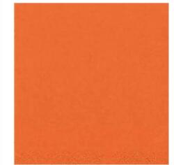 KIK Papírszalvéta 33X33 CM 3 Rétegű Narancssárga Sima Asztali