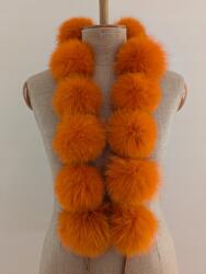  Etola Pomponok róka szőrméből készült kendő