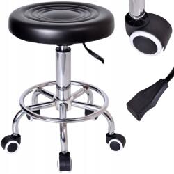 eHokery Hoker Kozmetikai Szék Fodrász Bárszék Gurulós Forgó (STOŁEK MONZA CZARNY)