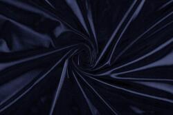  Vastag Szatén Anyag, Elasztán, Sötétkék (0,5m-584E-50522)