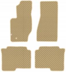 Max-Dywanik Jeep Commander 2006-2010 Autószönyegek gumi Bézs