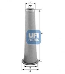 UFI Filtru aer secundar UFI 27. A61.00 (27.A61.00) - automobilus
