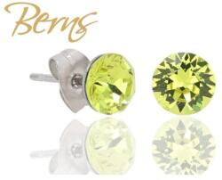  Berns fülbevaló Xirius citrus green 6 mm