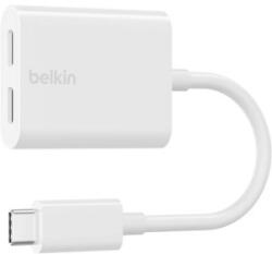 Belkin Hub USB Belkin USB-C la 2x USB-C, White (BEL-0185, F7U081btWH)