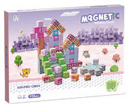  Mágneses építőkockák - lila város 113 db /cs (310401516)