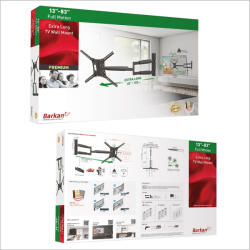 Barkan Mounting Systems BM443XL televízió tartókeret 2, 11 M (83") Fekete (BM443XL)