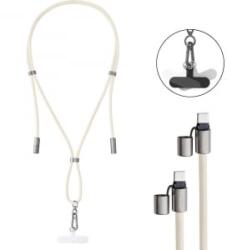 Intenso mobiltelefon nyakbaakasztó töltés funkcióval, USB-C - USB-C csatlakozókkal bézs (7991001) (7991001)