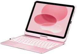Typecase iPad 11" (A16) 2025 / iPad 10.9" 2022 - Flexbook Touch tok billentyűzettel világos rózsaszín