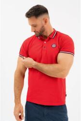 BUDMIL Galléros piké póló férfi modern fit piros XL 20730277-002261-0599 (5996408908480)
