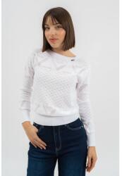 BUDMIL Női vékony kötött pulóver rövid fehér M 20050838-001261-0399 (5996408902099)