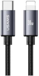 USAMS U91 30W USB-C - Lightning kábel 1m fémes