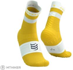 Compressport Pro Racing Socks v4.0 Run High zokni, citrom/fehér (T1 (EU 35-38))