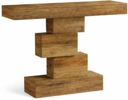  Nappali/előszoba dekorációs asztal, Blackswan Design Model Vertigo, világosbarna fa, 108x30x80 cm (DYJB0W3BM)