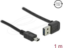 Delock Кабел Delock EASY-USB-A 2.0 мъжко към USB Mini-B мъжко, 1m , черен (DELOCK-83543) - cybertrade