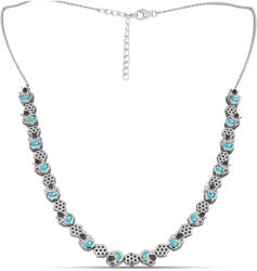  Ezüst Nyaklánc Paraiba Kvarccal, Y62725