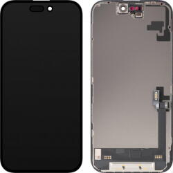 MP Piese si componente Display cu Touchscreen MP compatibil cu Apple iPhone 16, cu Rama, Versiune Soft OLED FHD Diagnostic, Negru (dis/mpso/ai16/cu/ve/ne) - vexio