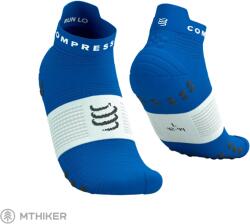 Compressport Pro Racing Socks v4.0 Run Low zokni, hercegnő kék/fehér (T3 (EU 42-44))