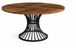  Nappali/Konyhaasztal, Blackswan Design Model Loft, barna/fekete fa, 120x120x75 cm (DHZFNW3BM)