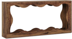  Nappali/előszoba dekorációs asztal, Hoga modell, barna, szálas variációkkal, 160 cm (D75K5P3BM)