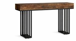  Nappali/Hálószoba asztal, Blackswan Design Countryside M8, barna/fekete fa, 140x30x83 cm (DWKFTW3BM)