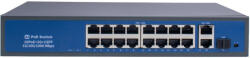  16 Portos 100Mbit PoE Switch 2 Port UP LINK Port 1000Mbit 1 Port Optical Gigabit Uplink
