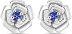  Ezüst Fülbevaló " AAA" Osztályú Tanzanittal, Y62766