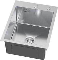 Ruvetti Masivo chiuveta cu dozator 50x40 cm oţel O-5002M_BS40_W (O5002MBS40W) Chiuveta
