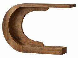  Nappali/előszoba dekorációs asztal, Blackswan Design C modell, váz, sötétbarna fa, 75x35x80 cm (DZSB0W3BM)