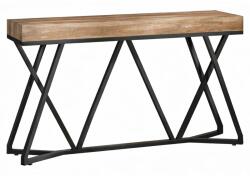  Nappali/előszoba dekorációs asztal, Blackswan Design Model X Line, világosbarna fa, 140x30x90 cm (D6QB0W3BM)