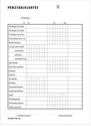 Victoria Nyomtatvány, pénztárjelentés, 25x2, A5, VICTORIA "B. Kisker-104 (NVBKISKER104)