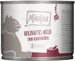 MjAMjAM 6x200g MjAMjAM nevdes macskatáp - Finom vad & nyúl gyümölcsös áfonyával