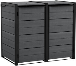 Keter Kerti tároló Keter Hide Away 2x 120 l-es kukákhoz, szürke (612007)