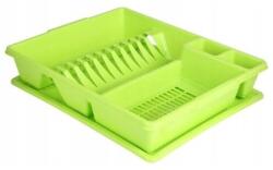 ALTOM Edényszárító, Altom, 43 x 35 x 9 cm, Műanyag, Kivehető tartó tartozék, Zöld (AM993251/ALL)