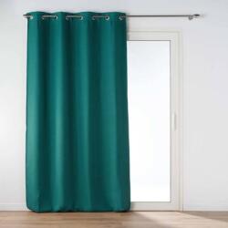 Douceur D'INTERIEUR Sötétítő függöny, FEKETE gyűrűkkel, 135 x 240 cm - tengeri (1611935)