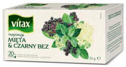 VITAX Tea, Vitax, Menta/Fekete bodza, 20 filter, 33g