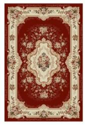 Delta Carpet Covor Dreptunghiular, 150 x 230 cm, Grena, Model Floral Lotos (LOTUS-570-210-1523) Covor