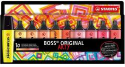 STABILO Boss Arty Szövegkiemelő készlet, Meleg árnyalatok, 10 db (70/10-1-20)