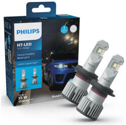 Philips H7 15W Ultinon Pro6000 Boost Gen2 +450% LED 5800K 11972U60B2X2 StVZO engedély (11972U60B2X2)