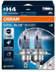 OSRAM Cool Blue Boost H4 5500K DUO BOX halogén izzó 62193CBB-2HB (62193CBB-2HB)