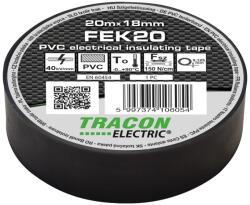 TRACON Tracon FEK20 (10db/csomag), szigetelőszalag, fekete, 20 m x 18 mm, PVC, 0-90°C Tracon (FEK20) (FEK20)