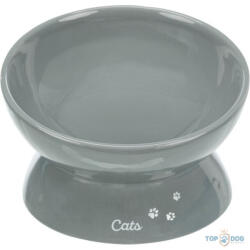 TRIXIE Kerámia emelt cicatál szürke 0, 35L/17cm TRX24805