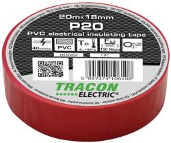 TRACON Tracon P20 (10db/csomag) szigetelőszalag, piros, 20 m x 18 mm, PVC, 0-90°C Tracon (P20) (P20)