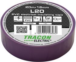 TRACON Tracon L20 (10db/csomag) szigetelőszalag, lila, 20 m x 18 mm, PVC, 0-90°C Tracon (L20) (L20)