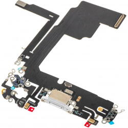 Aftermarket Piese si componente Banda cu Conector Incarcare - Microfon Apple iPhone 15 Pro, Argintiu (ban/co/mi/ai15pro/ar)